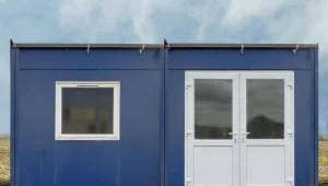 10.8m x 6m Steel Clad Cabin Ref:plastisol2bay 10.8m x 6m Steel Clad Cabin Ref:plastisol2bay