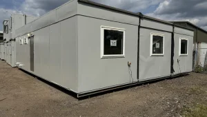 10.8m x 9m Steel Clad Cabin Ref:3747 10.8m x 9m Steel Clad Cabin Ref:3747