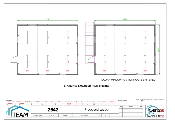  - Ref: ctx3on3 - 7.2m x 6m New & Refurbished Cabins