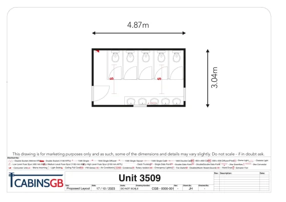  - Ref: 3509 - 16'x10' Toilet