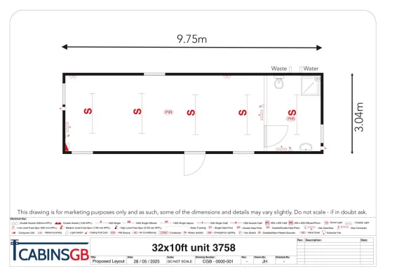  - Ref: 3758 - 32'x10' Cabin