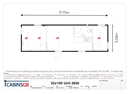  - Ref: 3856 - 32'x10' Cabin