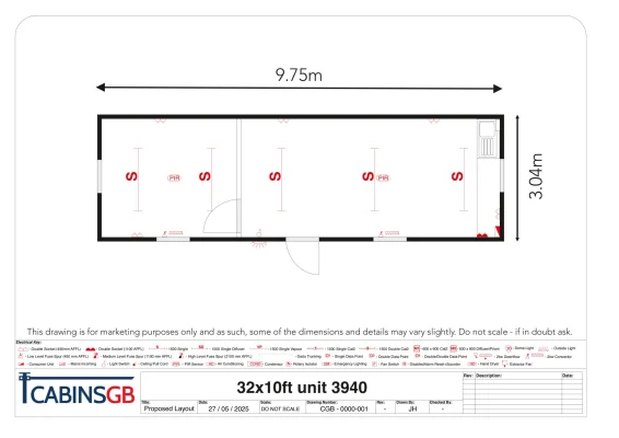  - Ref: 3940 - 32'x10' Cabin