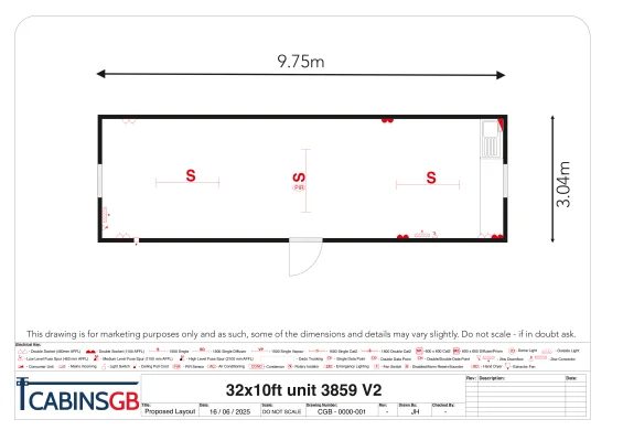  - Ref: 3859 - 32'x10' Cabin