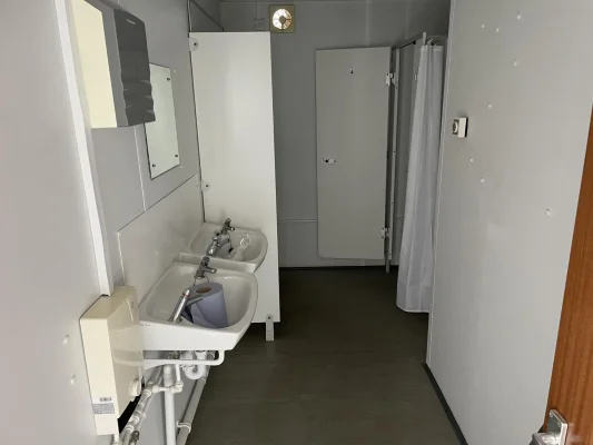 Sinks Inside a Modular Cabin 