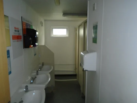 Sinks Inside a Modular Cabin 