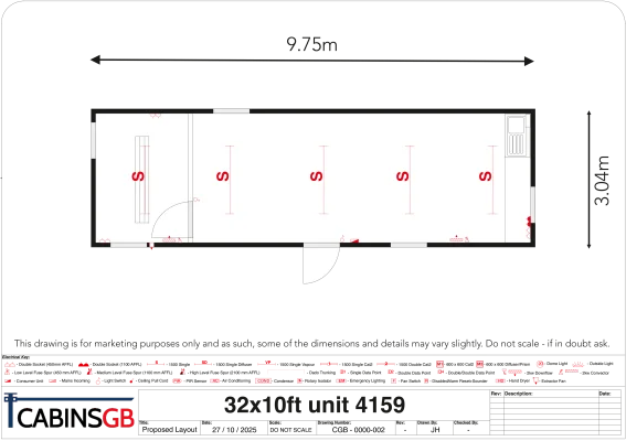 - Ref: 4159 - 32'x10' Cabin