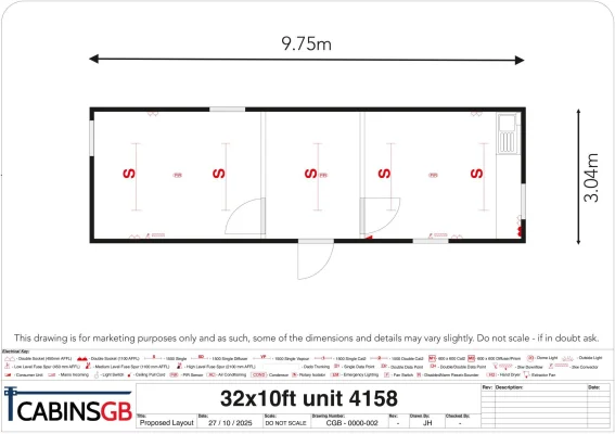 - Ref: 4158 - 32'x10' Cabin